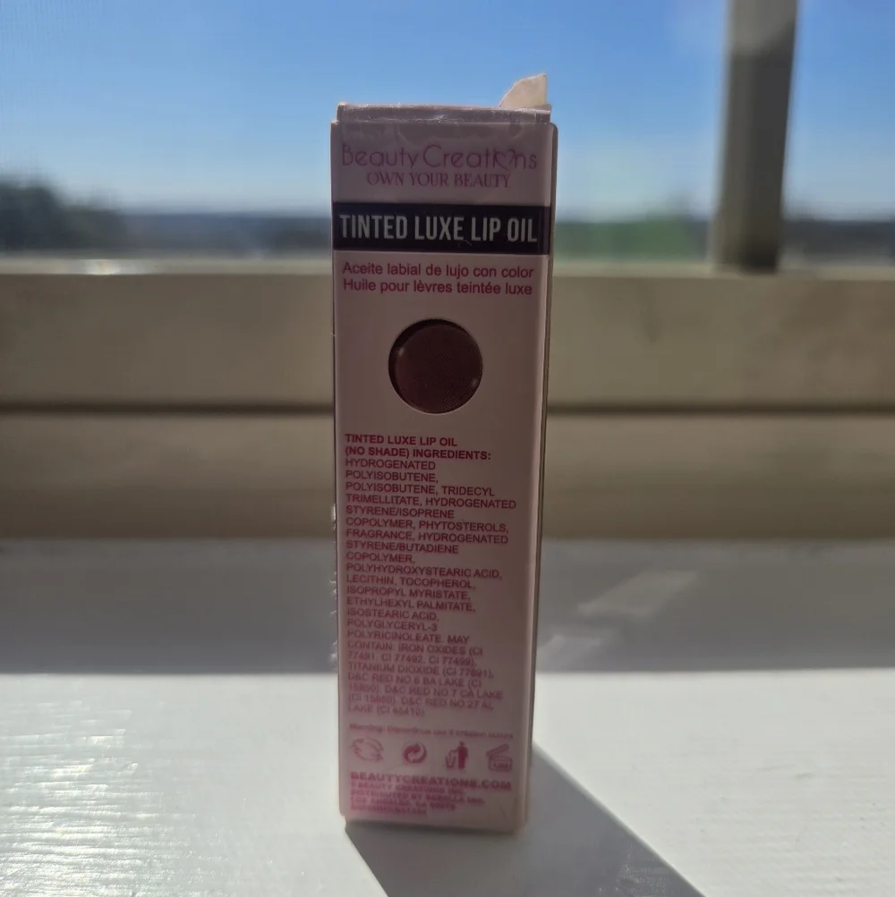 Beauty Creations Tinted Luxe Lip Oil Gloss No Shade Pink Red